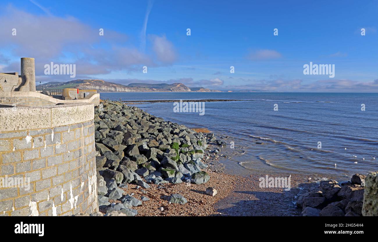Lyme Regis und die Jurassic Coast Stockfoto