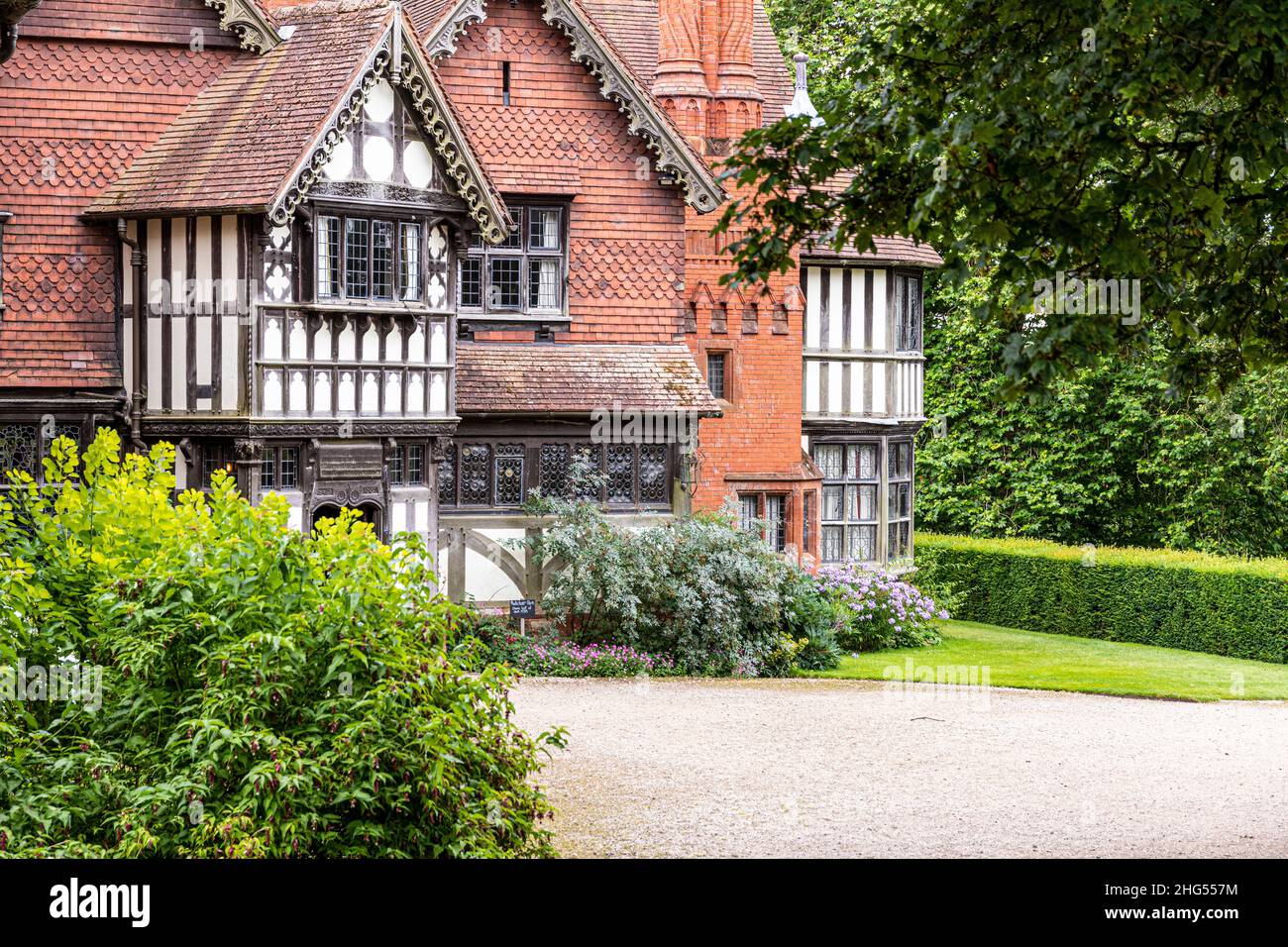 Wightwick Manor in der Nähe von Wolverhampton, West Midlands, Großbritannien Stockfoto