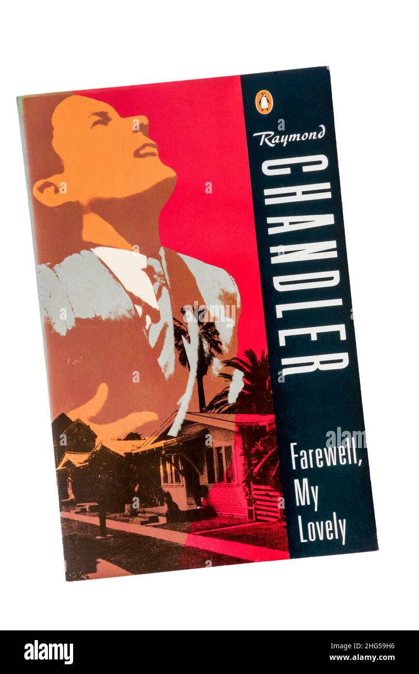 Ein Taschenbuch von Farewell My Lovely von Raymond Chandler. Erstveröffentlichung 1940. Stockfoto