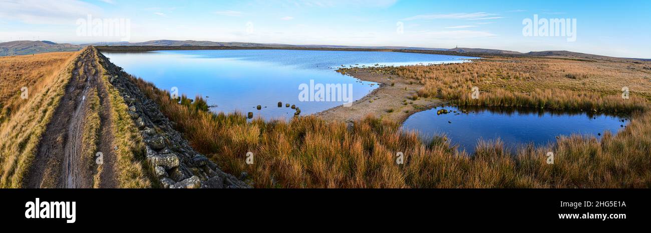 Gaddings Dam, Englands höchster Strand, Todmorden, Calderdale, West Yorkshire Stockfoto