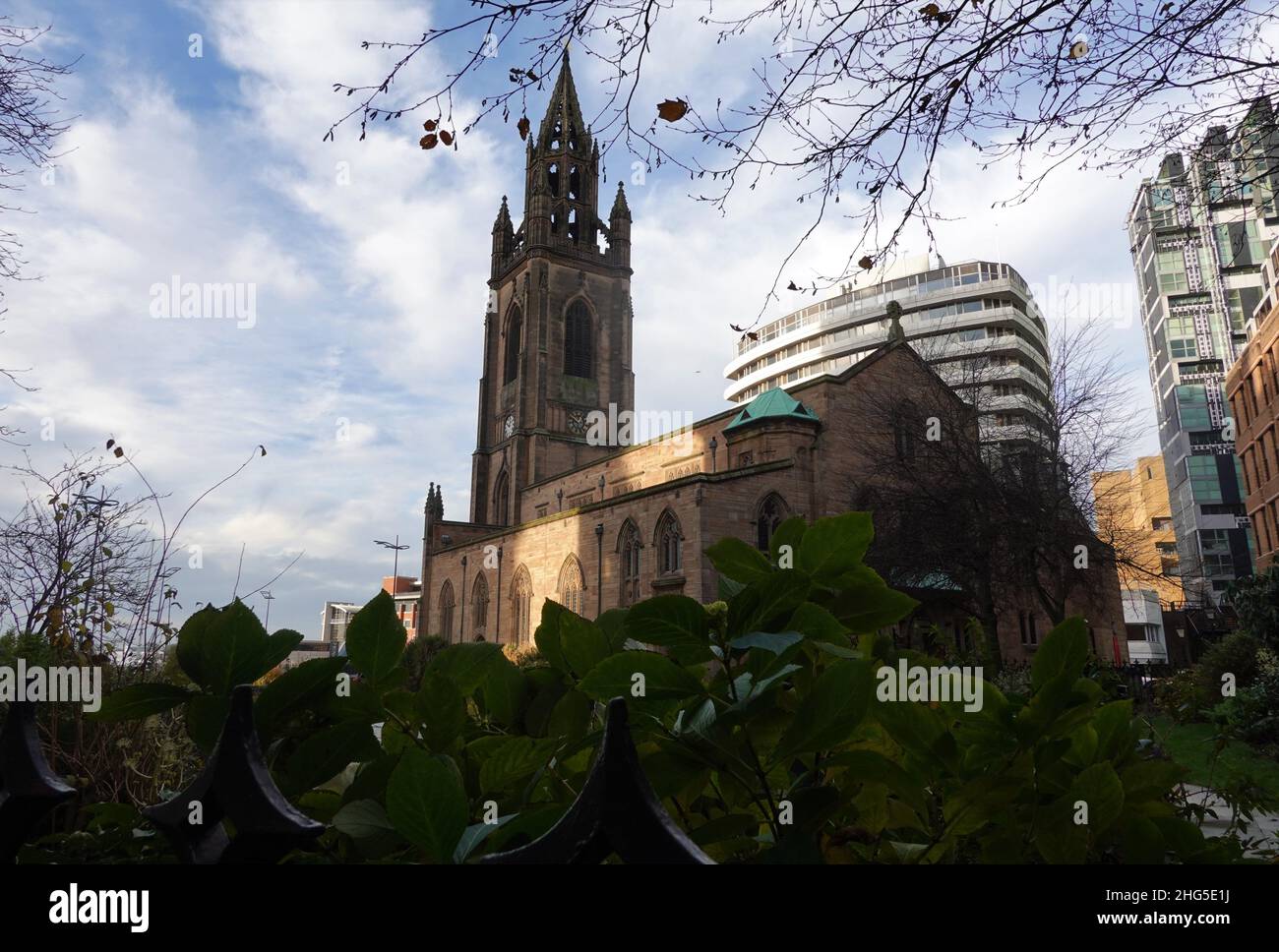 Liverpool Parish Church Our Lady and Saint Nichola, Liverpool Merseyside, Großbritannien Stockfoto