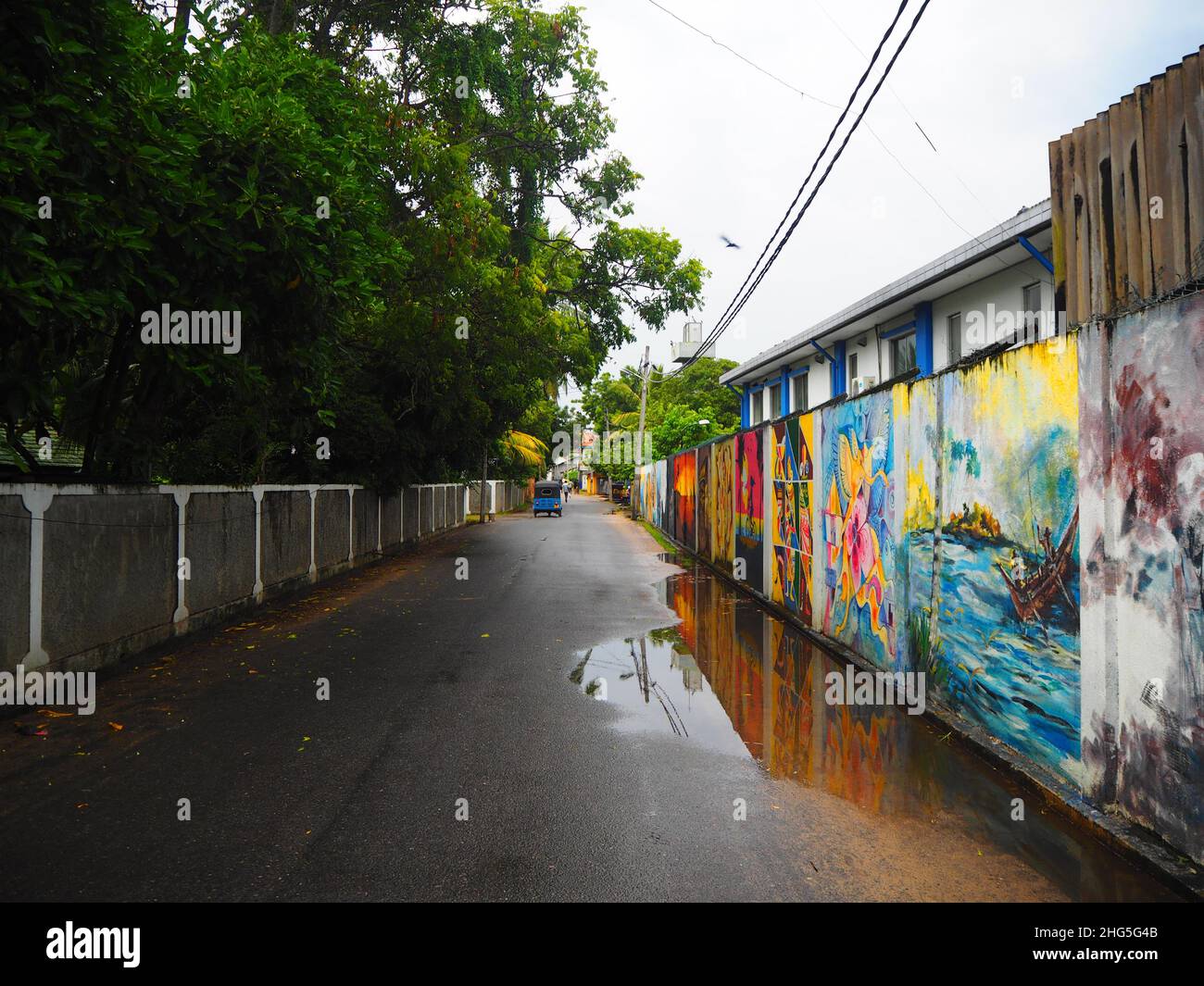 Bunte Streetart in Sri Lanka, Ceylon #Asien #aroundtheworld #SouthEastAsia #SriLanka #Hinterland #authentisch #fernweh #slowtravel #Landschaften Stockfoto