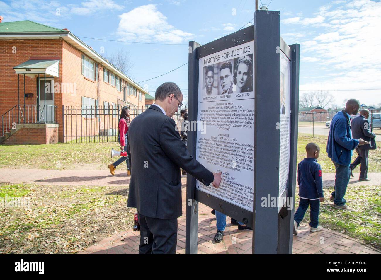 Selma, Alabama, 50th. Jahrestag des Blutigen Sonntags. Stockfoto