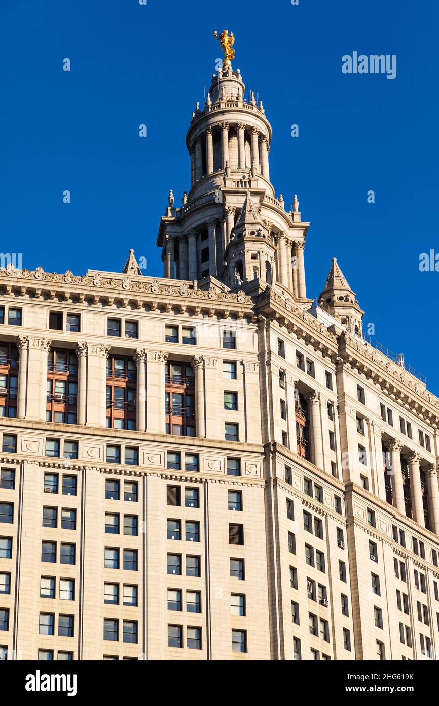 Manhattan, New York City, New York, USA. 3. November 2021. Das David N. Dinkins Stadtgebäude. Stockfoto