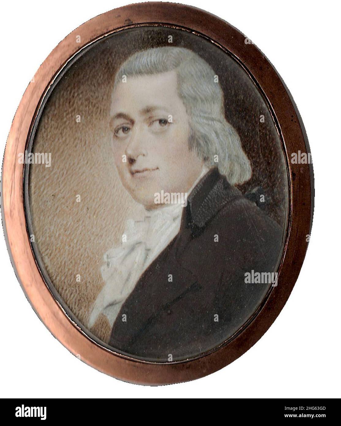 Miniatur von Senator John Brown. Stockfoto