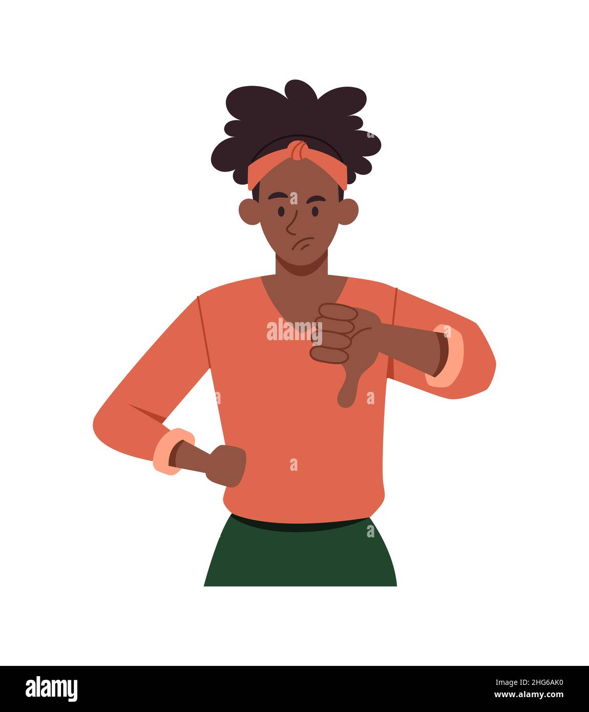 Negatives Gestenkonzept Stock Vektor