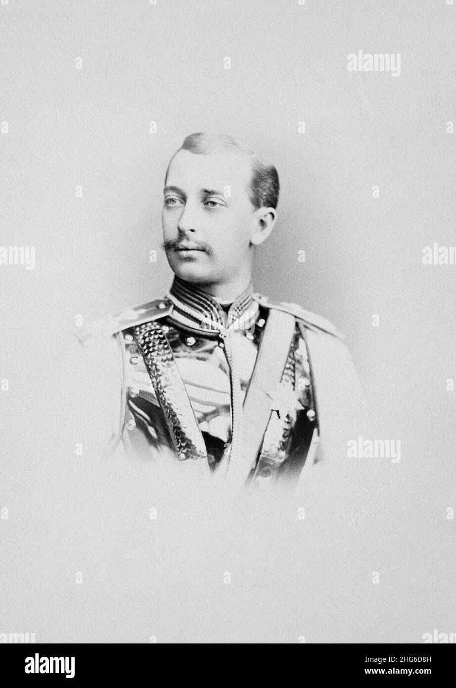 Sergey Maximilianovich von Leuchtenberg von C.Bergamasco (um 1876). Stockfoto