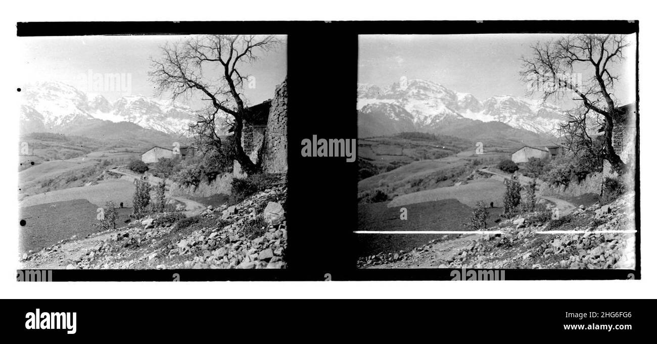 Serra del Cadí nevada. Stockfoto