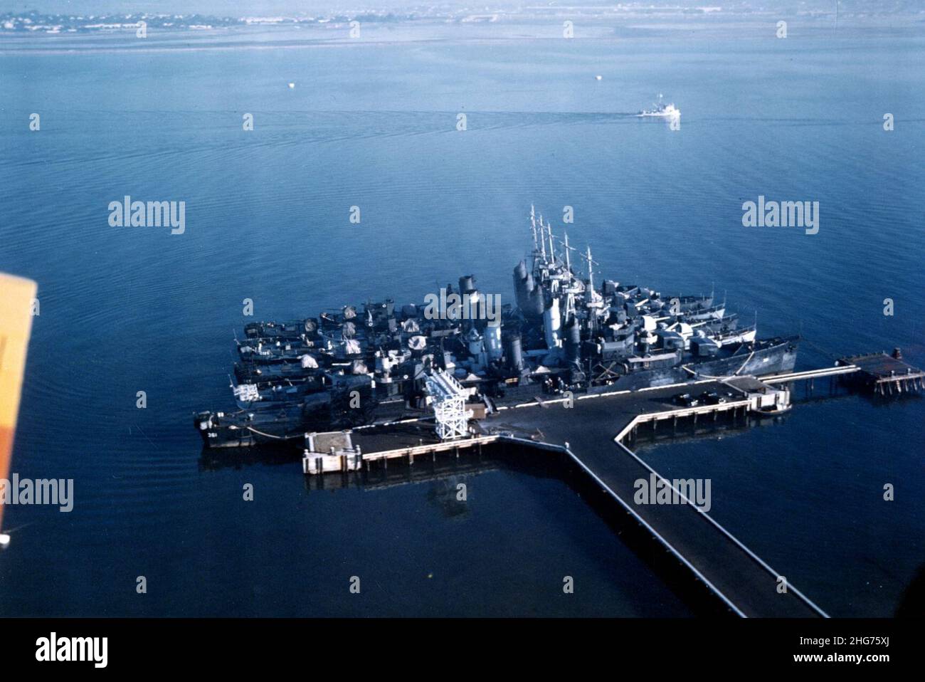 Schiffe der US Navy Destroyer Division 6 in San Diego im Oktober 1941 Stockfoto