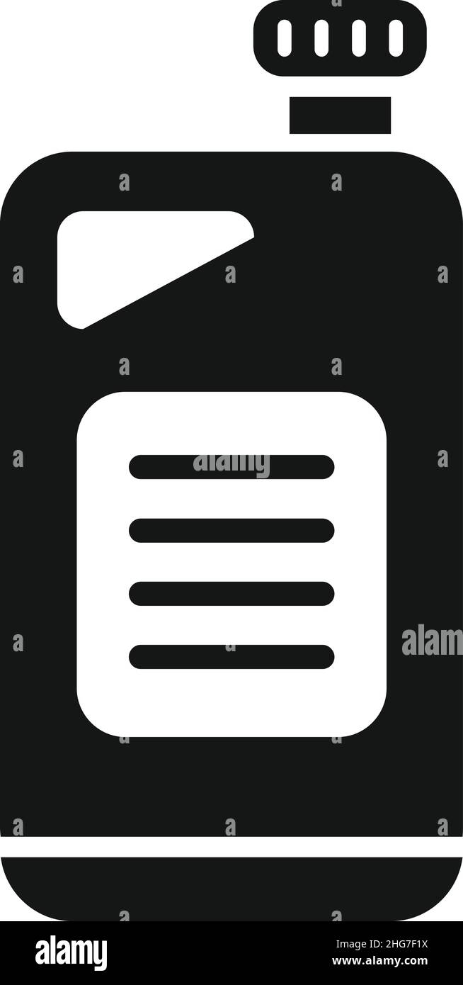 Symbol für Ölbehälter einfacher Vektor. Automotor. Motor kann Stock Vektor