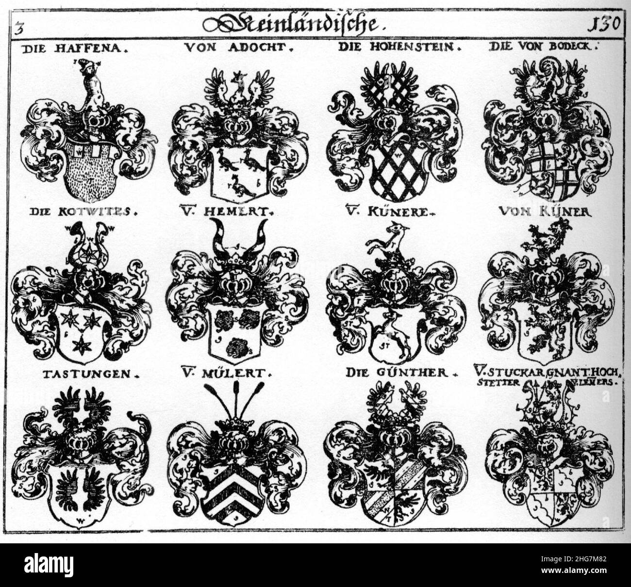 Siebmacher 1701-1705 C130. Stockfoto