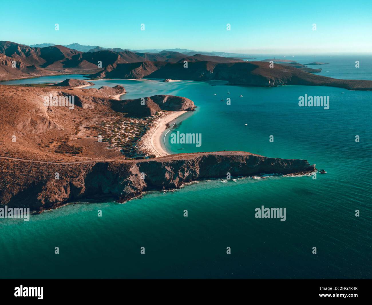 Spektakuläre Klippe, von der Westküste Stockfoto