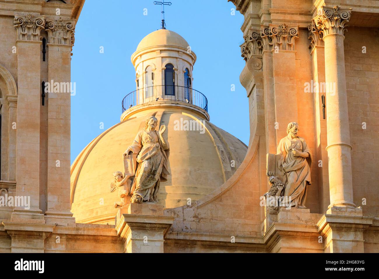 Kathedrale, Noto, Sizilien, Italien Stockfoto