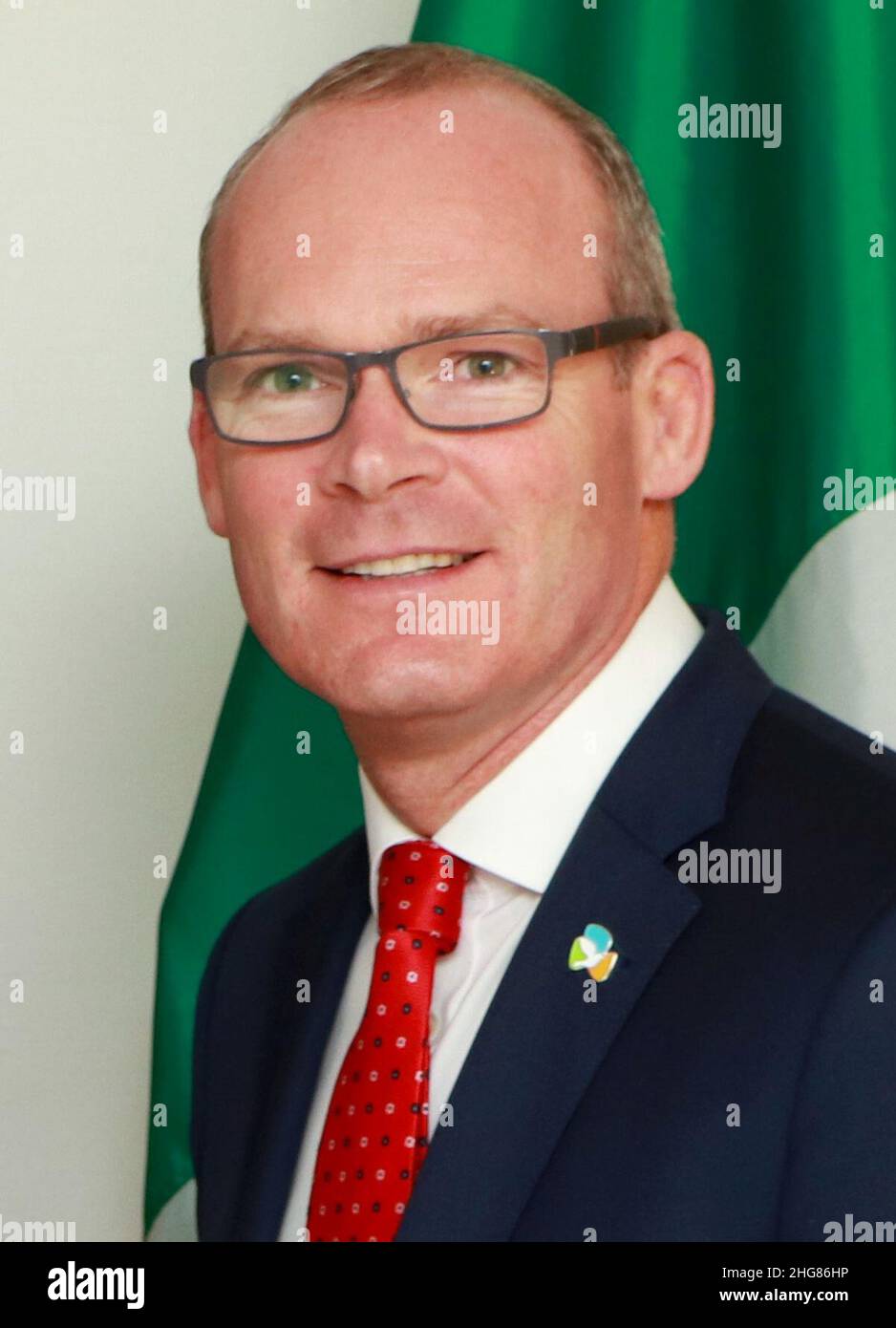 Simon Coveney 2018. Stockfoto