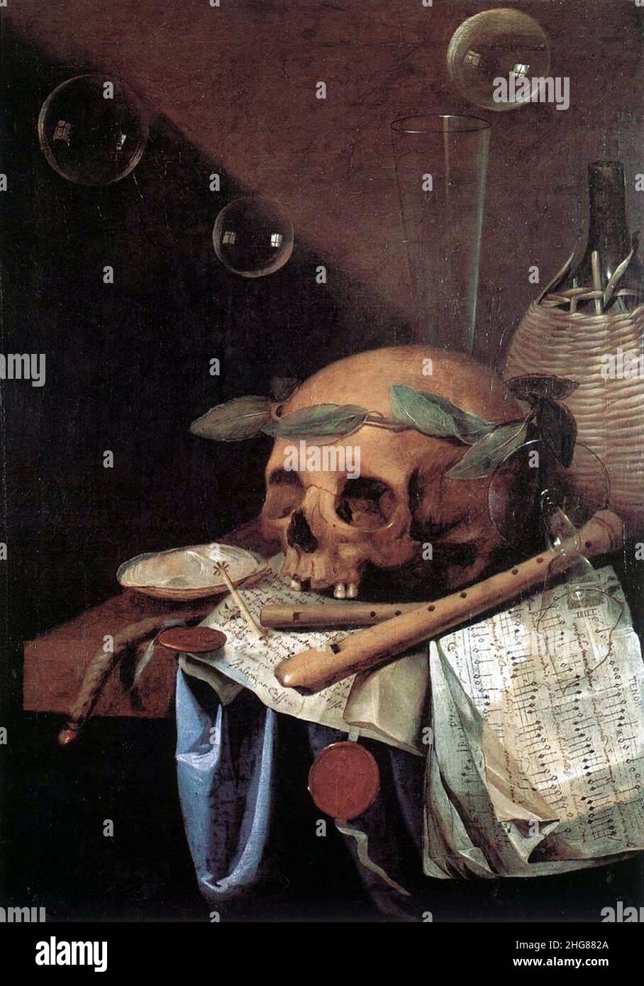 Simon Renard de Saint-André - Vanitas (1). Stockfoto