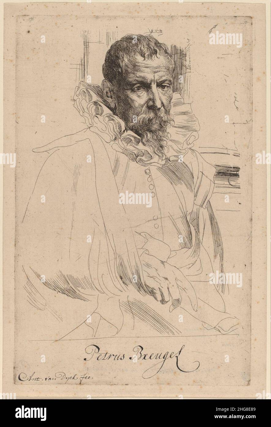 Sir Anthony van Dyck - Pieter Bruegel der Jüngere Stockfoto