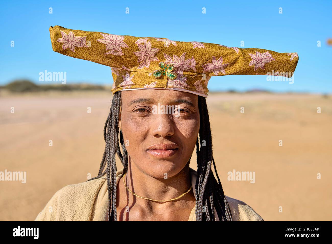 Namibia. Ethnische Zugehörigkeit von Herero Stockfoto