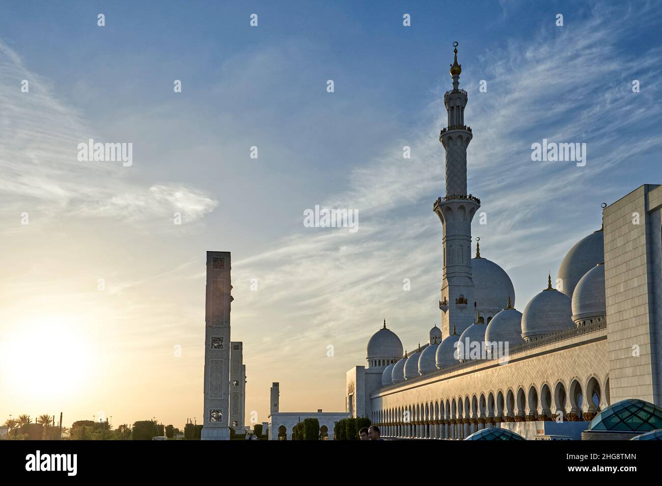 ABU DHABI. Scheich-Zayed-Moschee Stockfoto