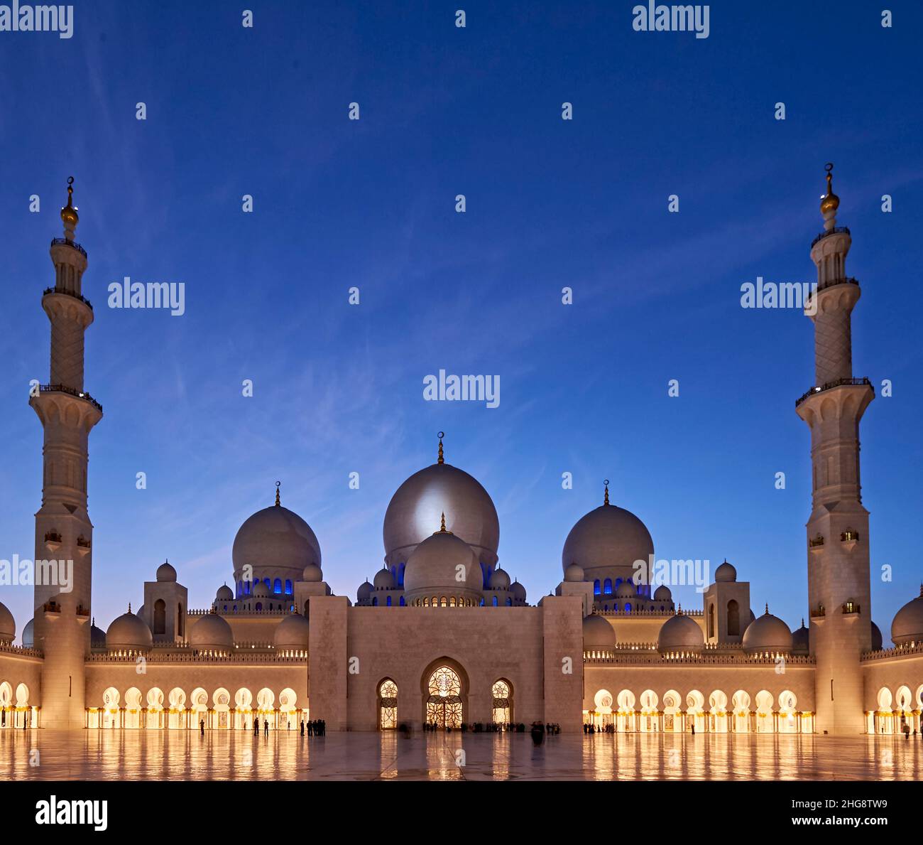 ABU DHABI. Scheich-Zayed-Moschee Stockfoto