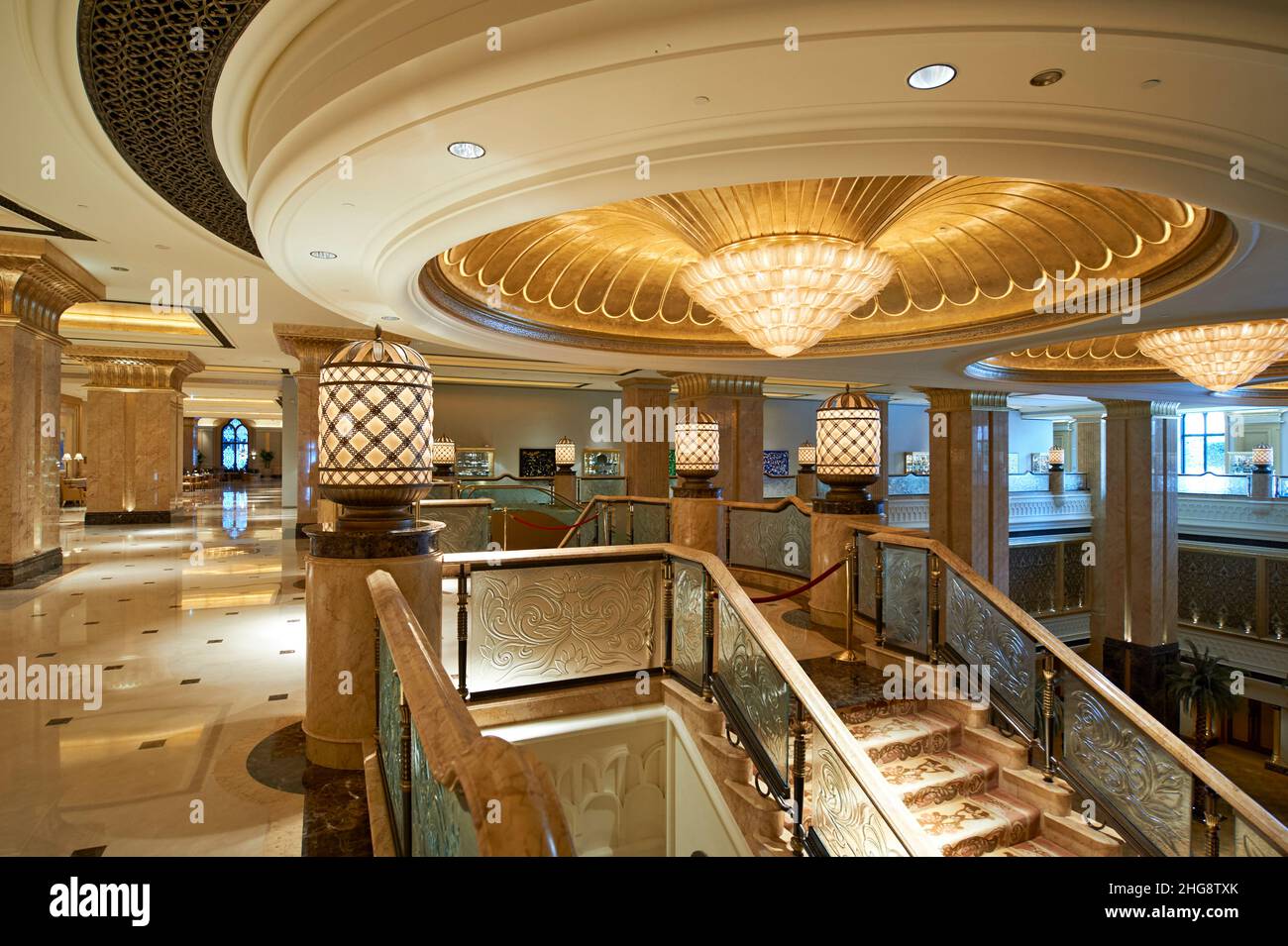 ABU DHABI: Emirates Palace Luxury Hotel Stockfoto