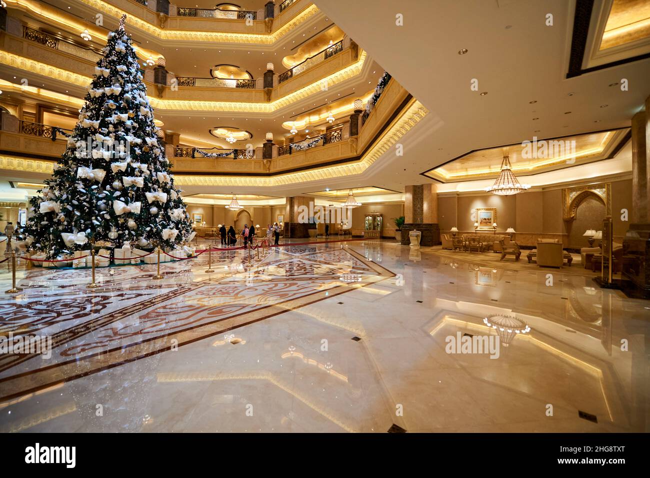 ABU DHABI: Emirates Palace Luxury Hotel Stockfoto