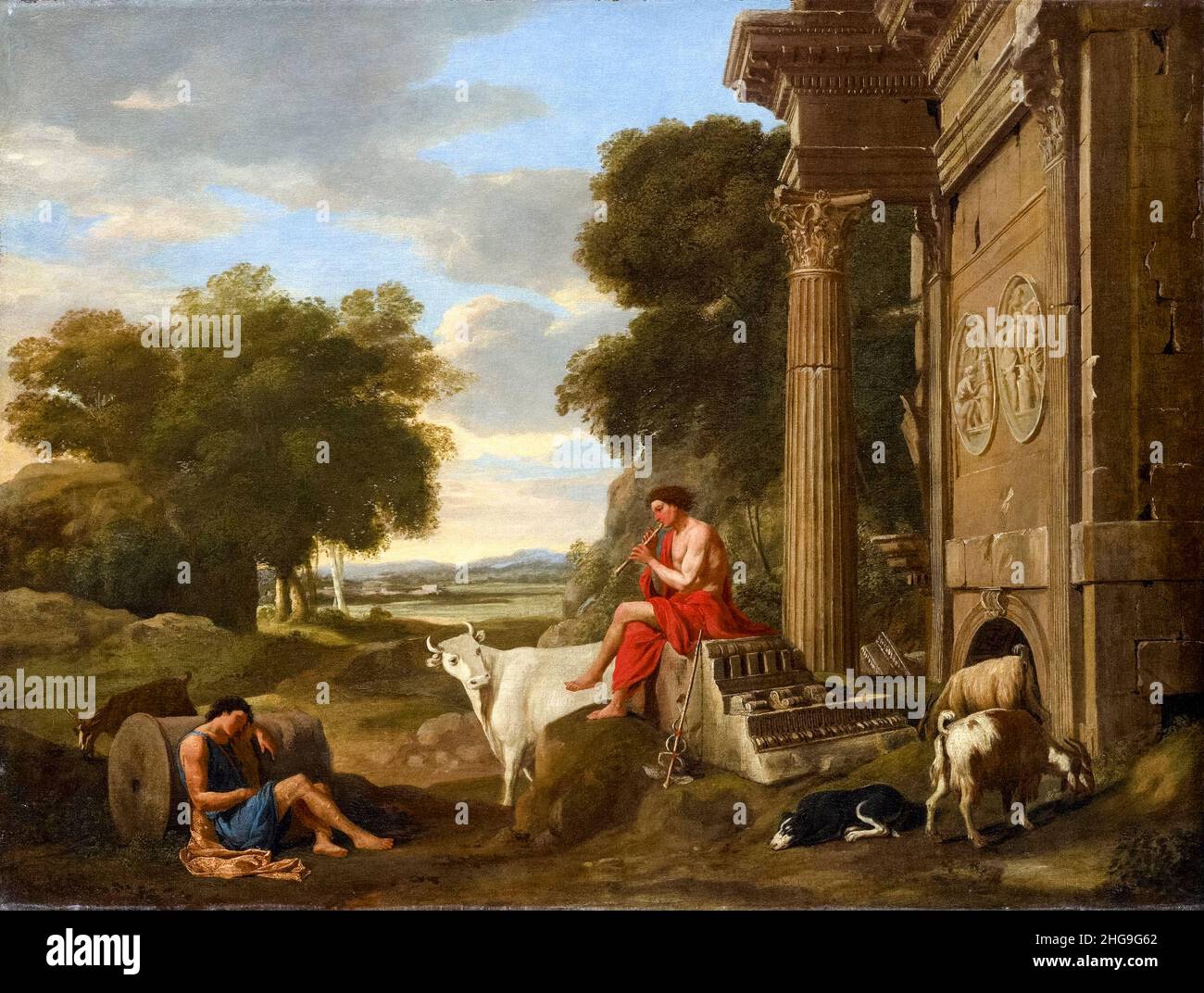 Merkur und Argus, Gemälde von Jean Lemaire, 1630-1635 Stockfoto