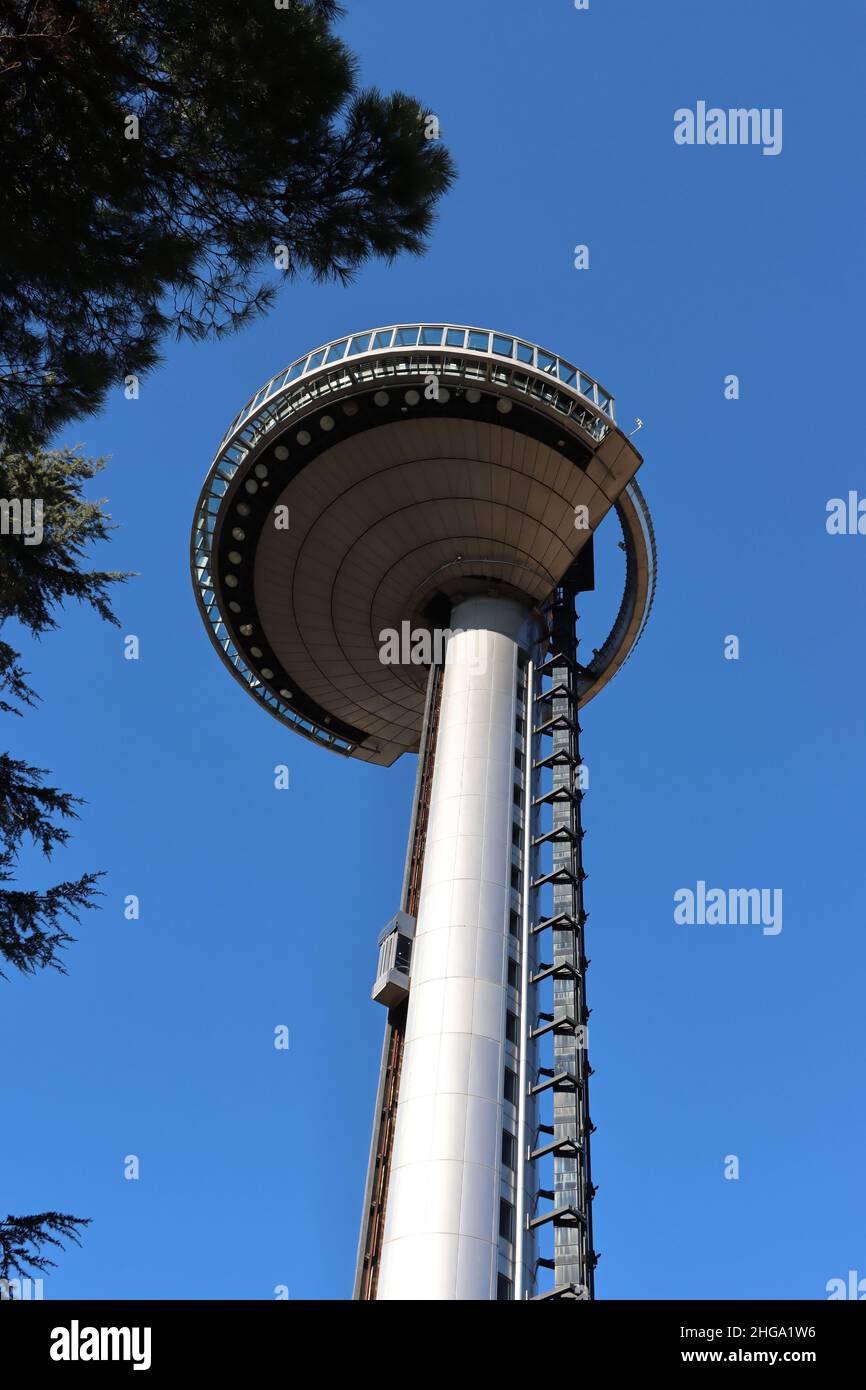 Aussichtspunkt Faro de Moncloa, Madrid Stockfoto