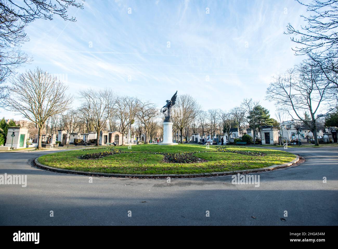 Génie du sommeil éternel, Friedhof Montparnasse, Paris Stockfoto