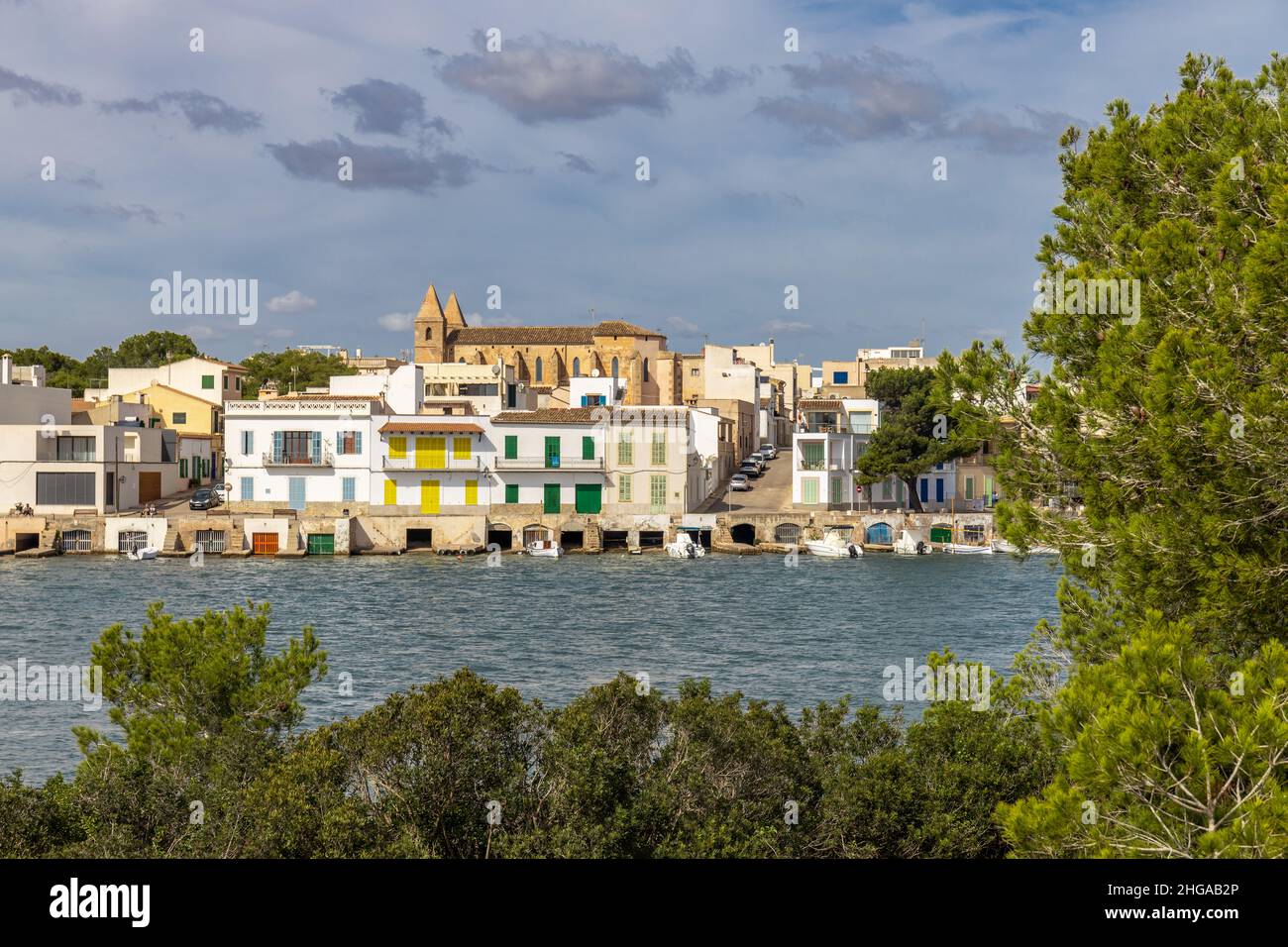 Portocolom oder Porto Colom, Mallorca, Mallorca, Balearen, Spanien Stockfoto