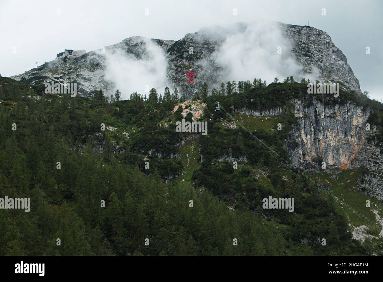 Aussichtsturm Hubertuswarte am Hornauskogel in Lainzer Tiergarten, Hietzing, Wien, Europa Stockfoto