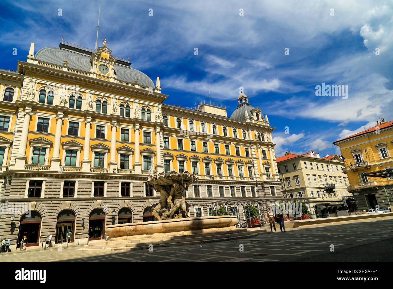 Post & Telegraphisches Museum für Mitteleuropa, Triest, Italien. Stockfoto