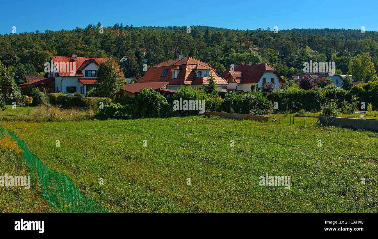 Städtische Siedlung in Katzelsdorf,Niederösterreich,Österreich,Europa Stockfoto