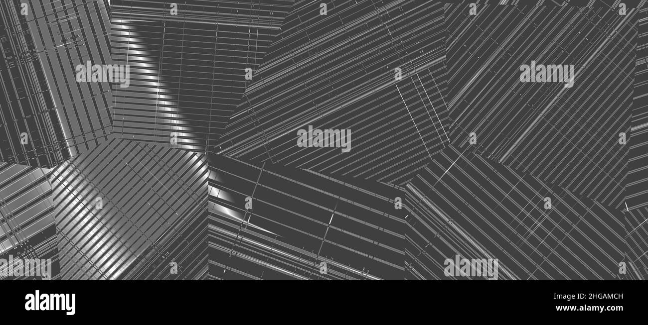 Abstrakter grauer gestreifter Hintergrund. Abstrakte Textur und Hintergrund. Hochauflösende Abbildung Stockfoto