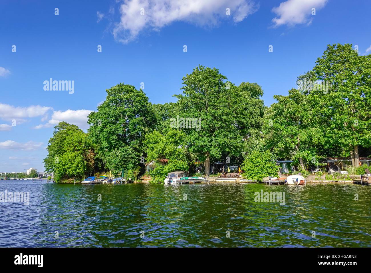 Eiswerder Island, Havel, Spandau, Berlin, Deutschland Stockfoto