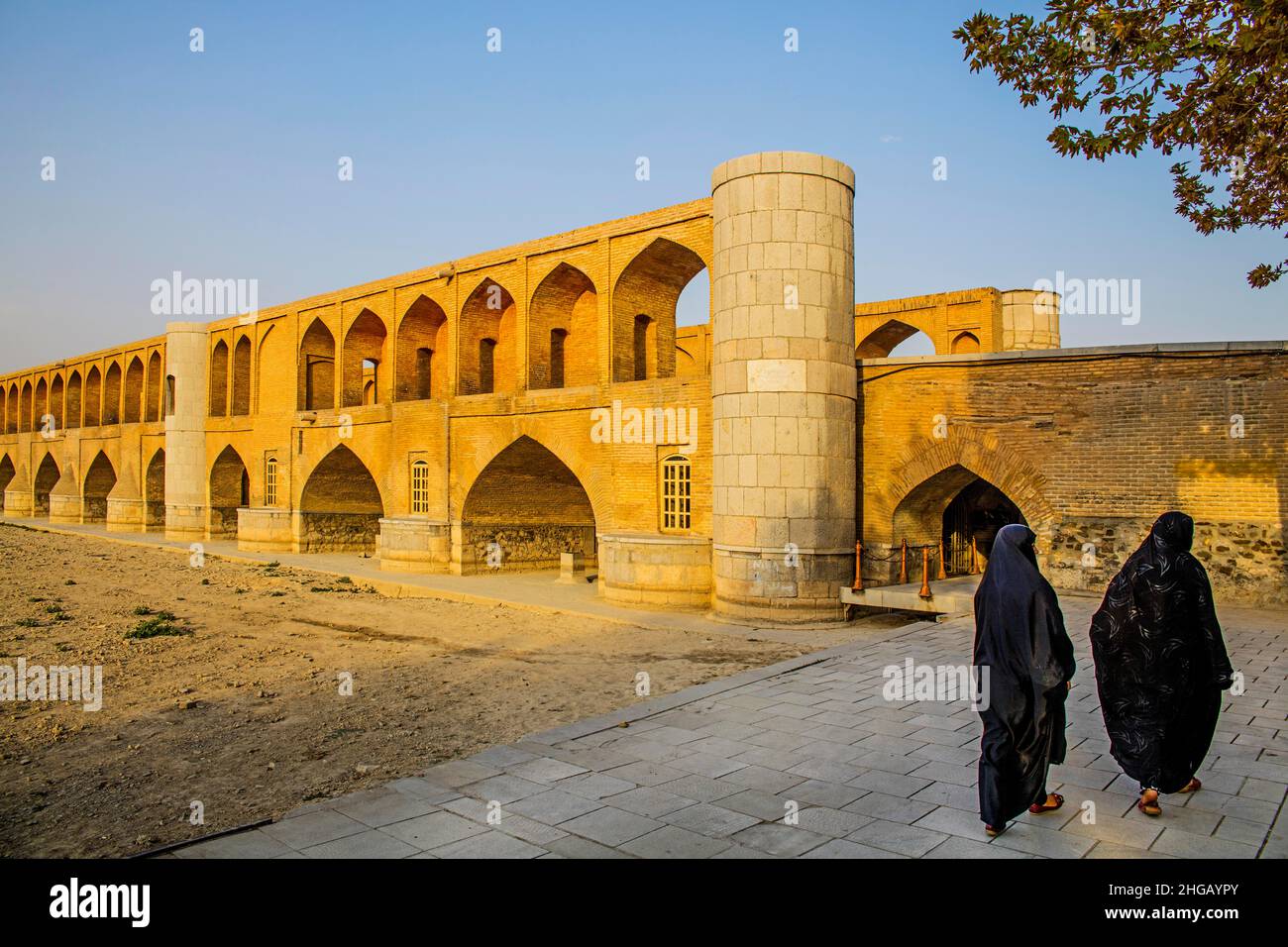 SI-o-se Pole Bridge, Isfahan, Isfahan, Iran Stockfoto