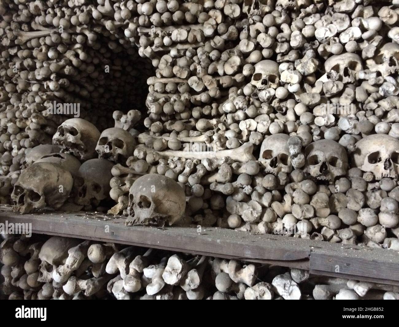 Ossuary Skulls and Bones Stockfoto