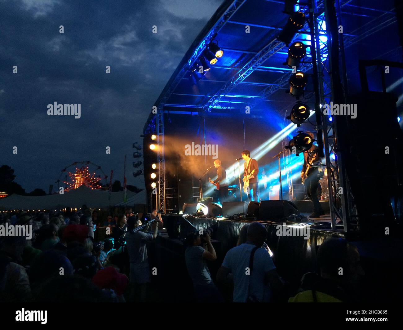 Johnny Marr Spielt Gitarre Stockfoto