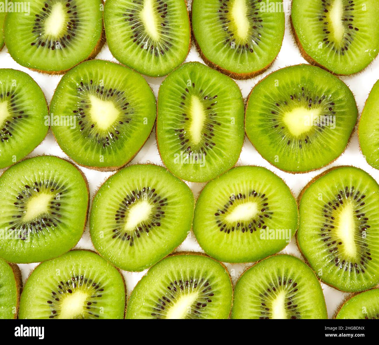 Slived kiwi Stockfoto