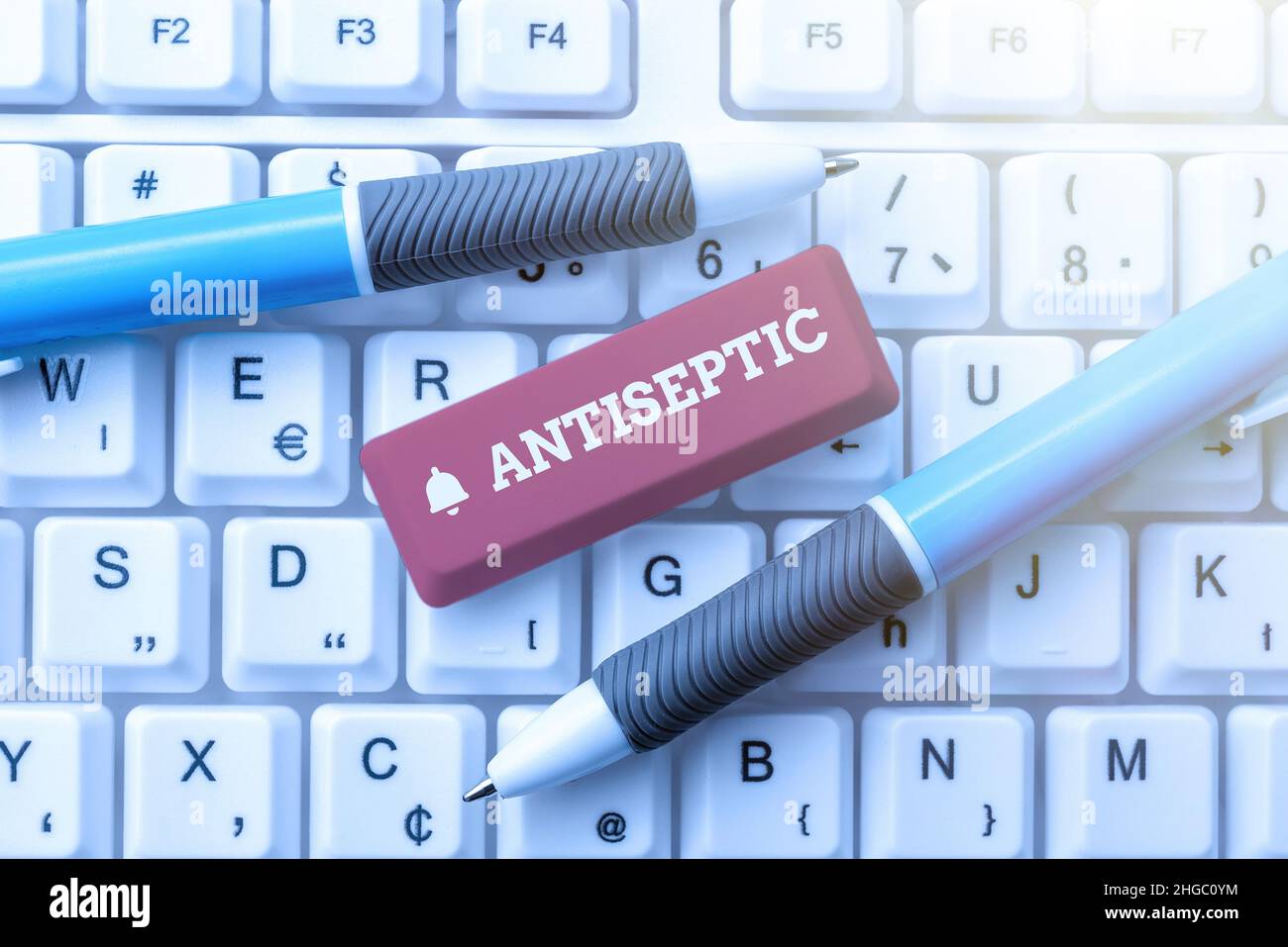 Textunterschrift mit antiseptischem Inhalt. Konzeptionelle Foto antimikrobielle Agenten, die den Mikroorganismus verzögert oder vollständig beseitigen Bearbeiten der neuen Geschichte Stockfoto