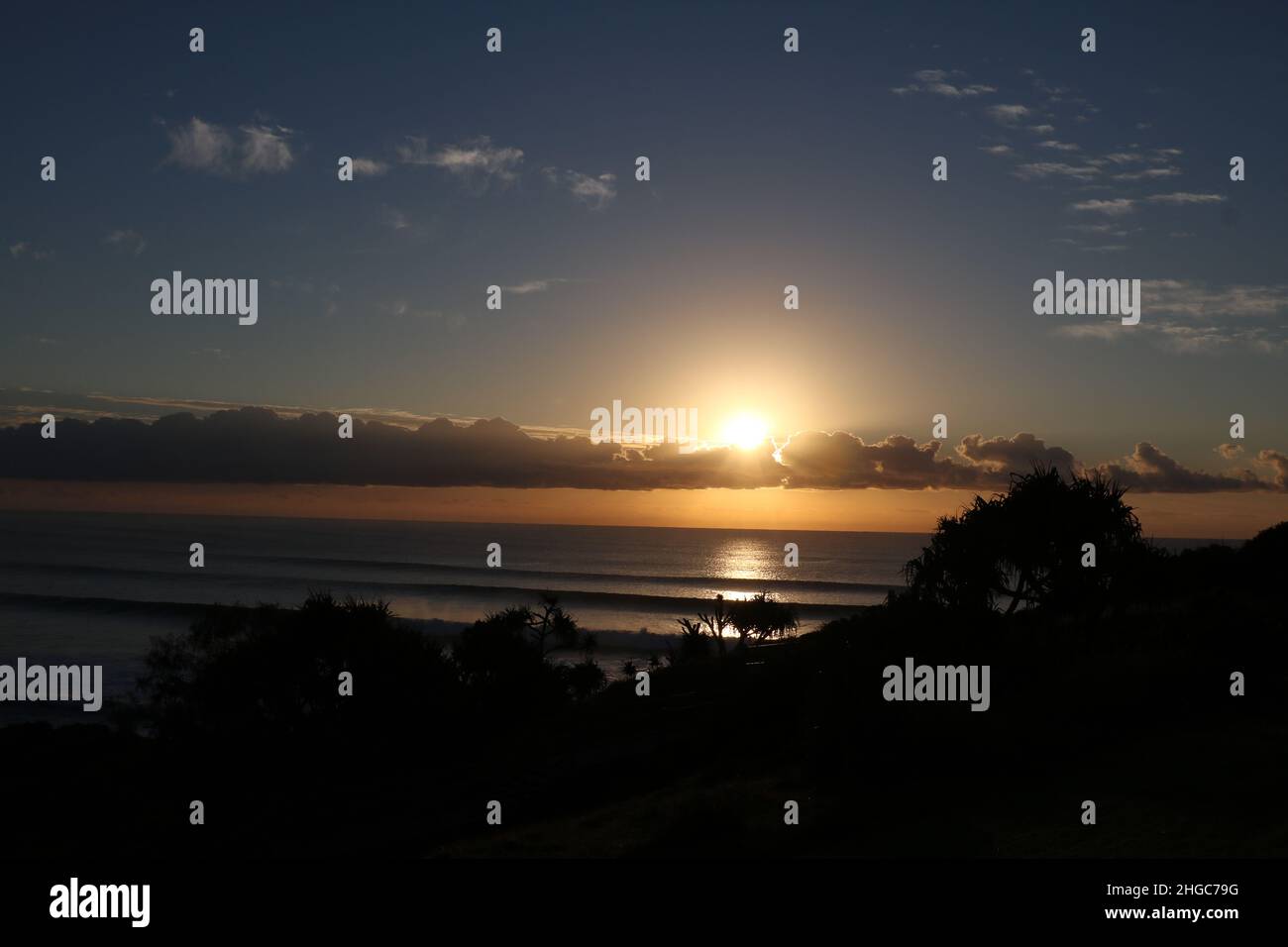 Cabarita Beach NSW Australien Morgensonne Stockfoto