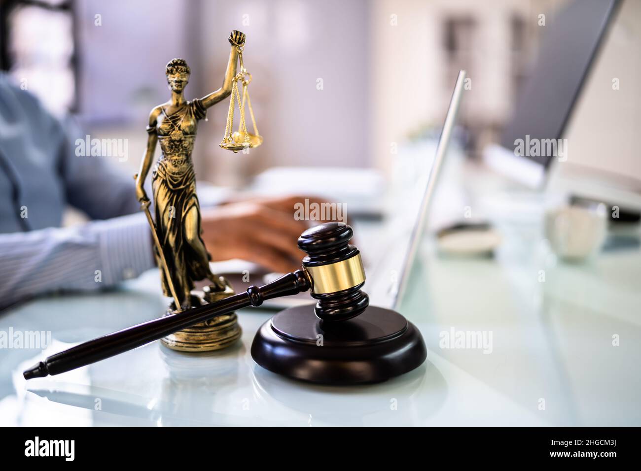 Law Tech-Konzept. Online Legal Business And Justice Stockfoto