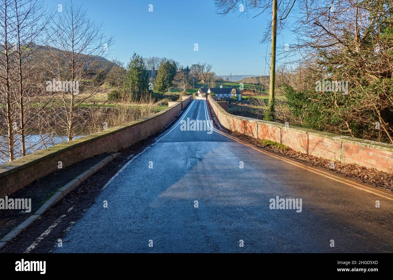 Bredwardine Bridge über den Fluss Wye in Bredwardine, Herefordshire Stockfoto