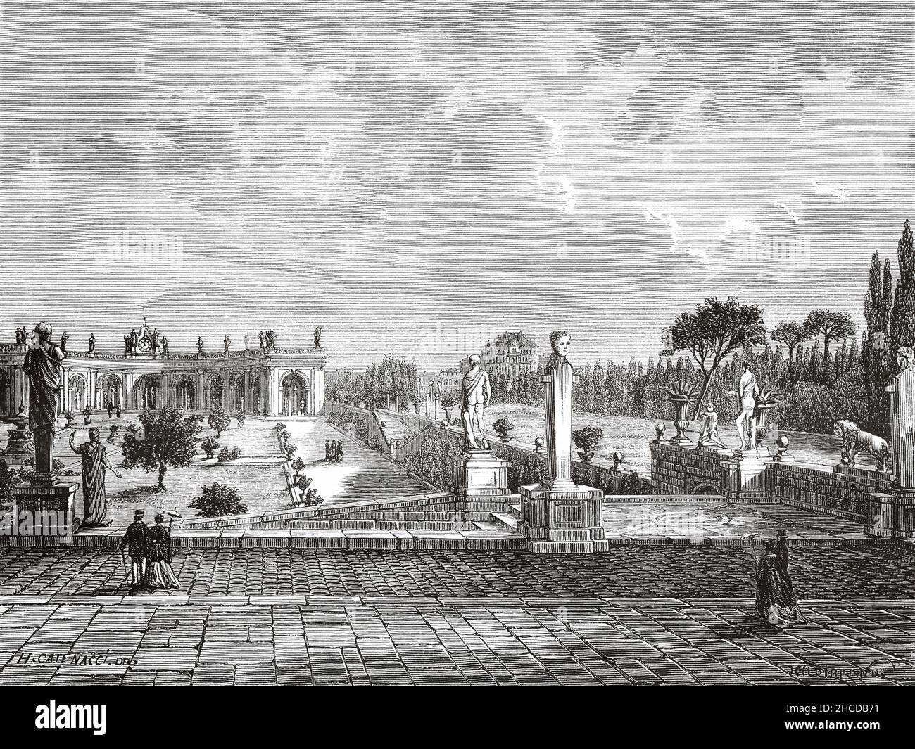 Eine Der Drei Stadtgottheiten Roms Codycross Terrassen mit Statuen und Galerien der Villa Albani. Villa Albani