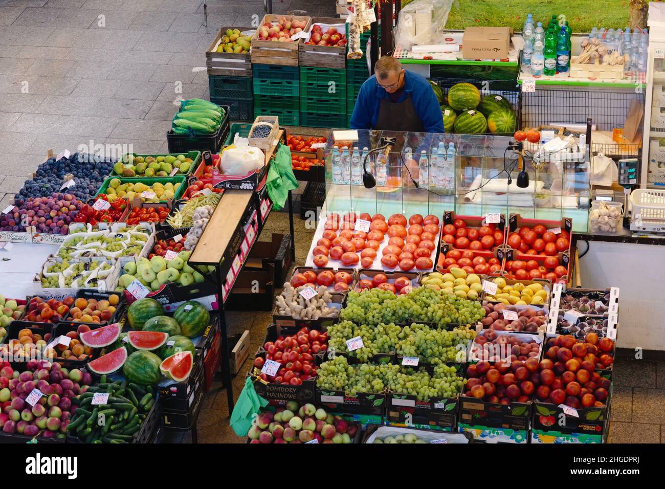 In Hala Targowa (Markthalle), erbaut 1908, Wrocław, Niederschlesien, Polen, August 2021 Stockfoto