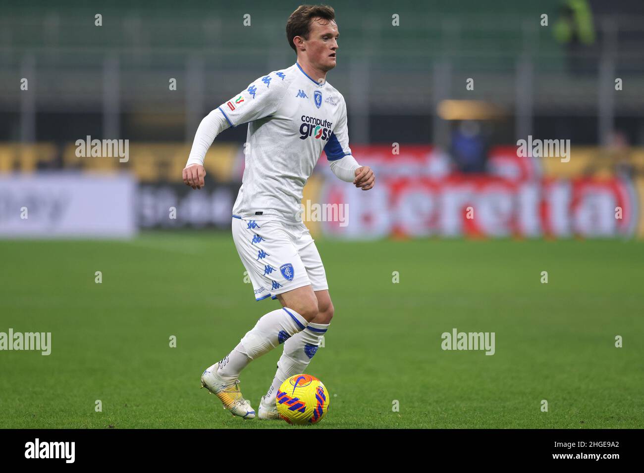 Mailand, Italien, 19th. Januar 2022. Liam Henderson vom FC Empoli beim Coppa Italia-Spiel in Giuseppe Meazza, Mailand. Bildnachweis sollte lauten: Jonathan Moscrop / Sportimage Stockfoto