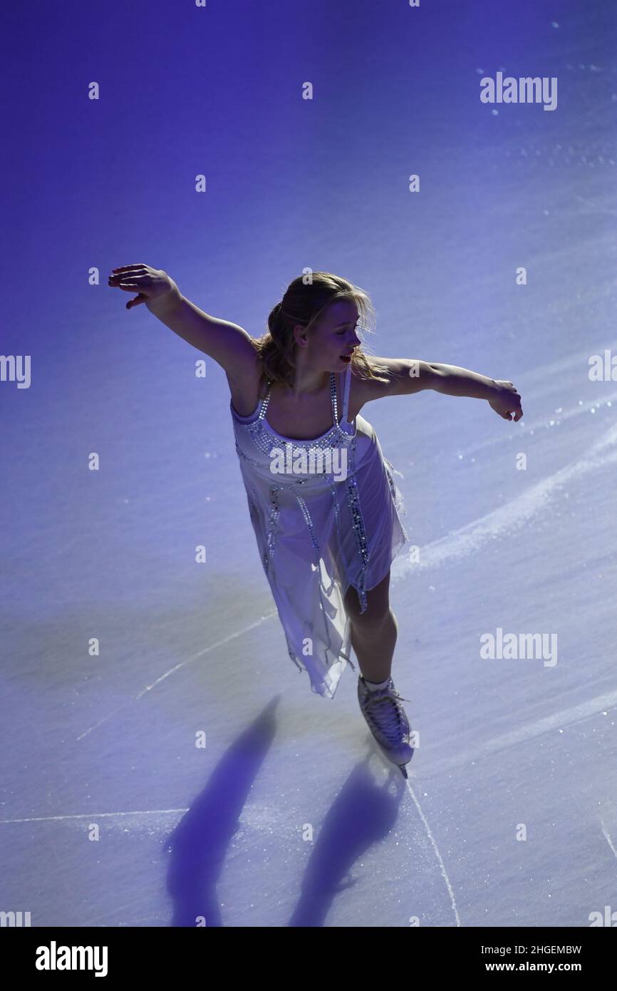 Eröffnungszeremonie bei den ISU Four Continents Figure Skating Championships 2022 in der Tondiraba Ice Hall, am 20. Januar 2022 in Tallinn, Estland. Quelle: Raniero Corbelletti/AFLO/Alamy Live News Stockfoto