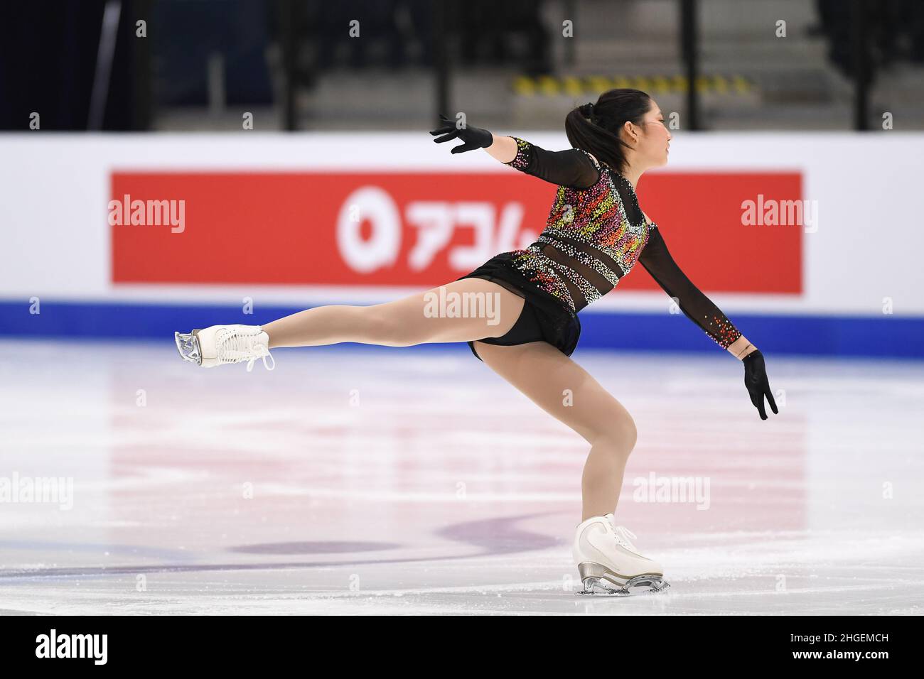 Jocelyn HONG (NZL), während des Women Short Program, bei den ISU Four Continents Figure Skating Championships 2022, in der Tondiraba Ice Hall, am 20. Januar 2022 in Tallinn, Estland. Quelle: Raniero Corbelletti/AFLO/Alamy Live News Stockfoto
