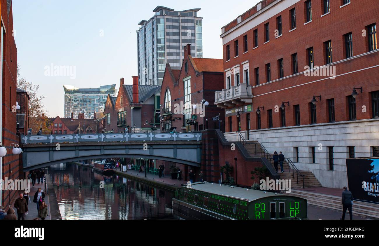 Birmingham Canal, East Midlands, Großbritannien. Stockfoto