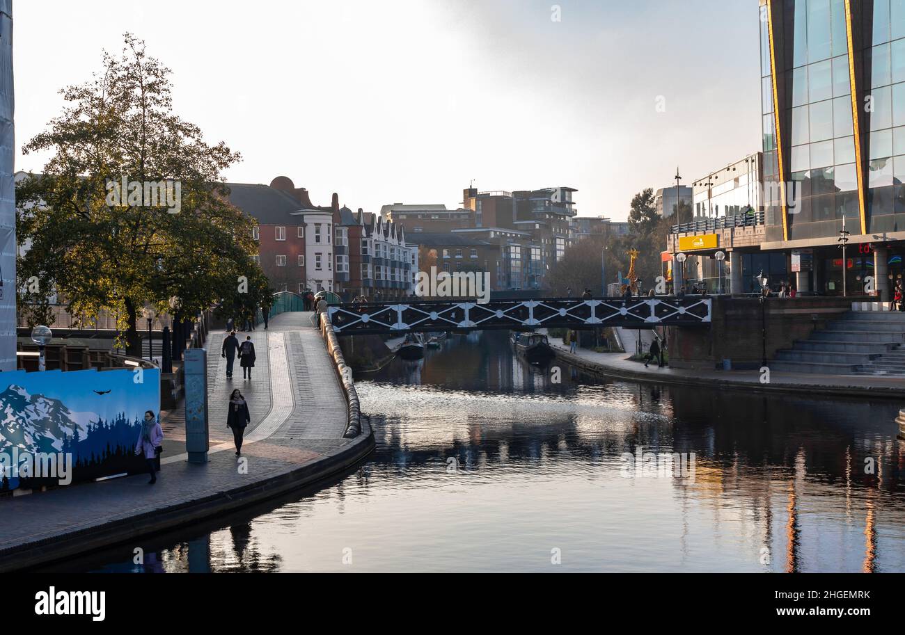 Birmingham Canal, East Midlands, Großbritannien. Stockfoto