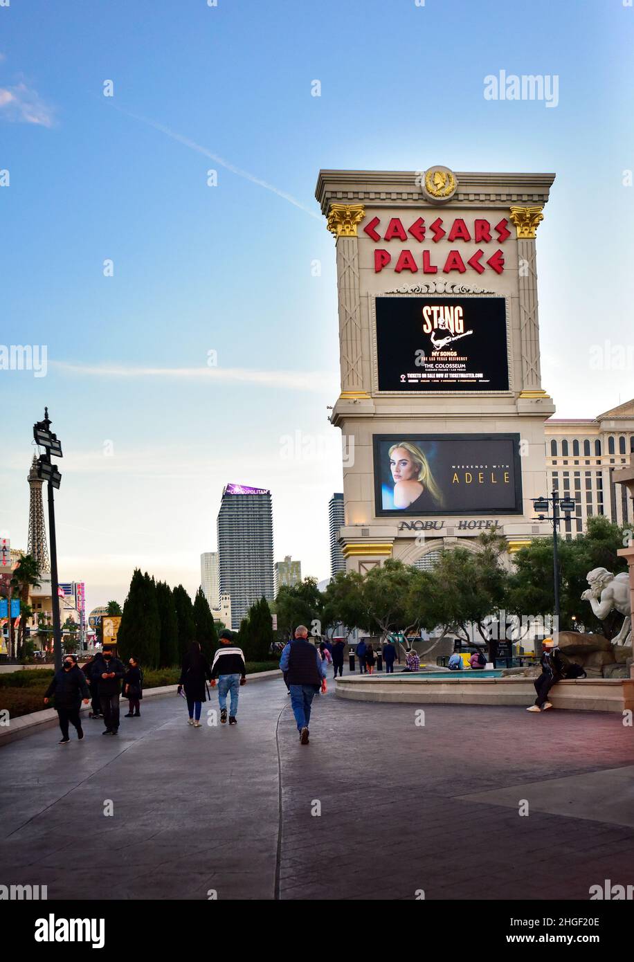 Caesars Palace am Las Vegas Strip Stockfoto